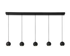 Searchlight Eindhoven - hanglamp - 160 x 12 x 200 cm - zand zwart