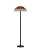 Nova Luce Caro - staanlamp - Ø 46 x 147,5 cm - natuurlijk zwart bruin ...