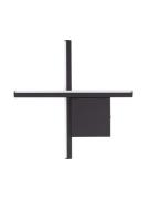 Nova Luce Cross - wandlamp - 30 x 30 x 4 cm - 10W LED incl. - zandzwar...