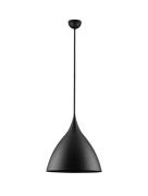 Nova Luce Syntopia - hanglamp - Ø 46 x 178 cm - zandzwart