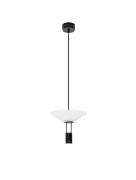 Nova Luce Anafi - hanglamp - Ø 22 x 210 cm - 8W LED incl. - zandzwart
