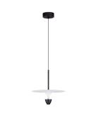 Nova Luce Luet - hanglamp - Ø 34 x 180 cm - 11W LED incl. - zandzwart ...