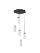 Nova Luce Lune - hanglamp - Ø 38 x 190 cm - 38W dimbare LED incl. - za...