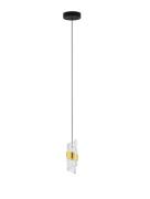 Nova Luce Seneca - hanglamp - Ø 13 x 150 cm - 9W LED incl. - goud en z...