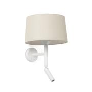 Faro Windsor - wandlamp met leeslamp - Ø 29 x 49,9 x 26,5 cm - mat wit...
