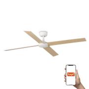 Faro Rudder L 4 Tuya Smart - plafondventilator - Ø 132 cm - mat wit en...