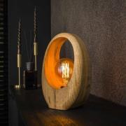 Vico Arch Wood - tafellamp - 20 x 13 x 30 cm - bruin