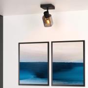 Lucide Alion - opbouwspot - 10 x 10 x 18 cm - zwart gerookt